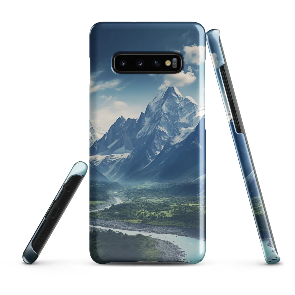 Majestic Serenity: A Landscape of Mountains and Rivers | Phone Case |  S10 Plus | Snap Case | Glossy