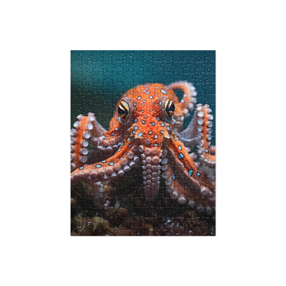 Curiosity of the Deep: The Orange Octopus | Jigsaw Puzzle | 252 pieces