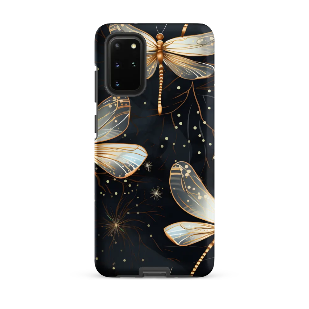 Ethereal Dance: Dragonflies in a Midnight Garden