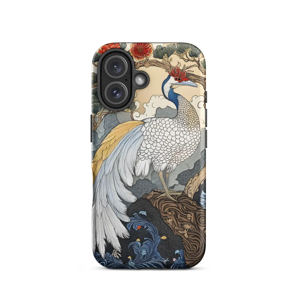 Majestic Serenity: The Ethereal Peacock | Phone Case