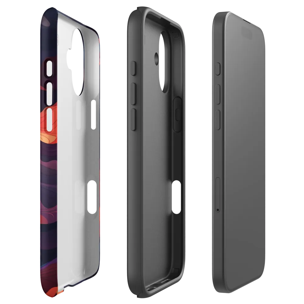 Ethereal Waves of Color | Phone Case |  16 Plus | Tough Case | Matte