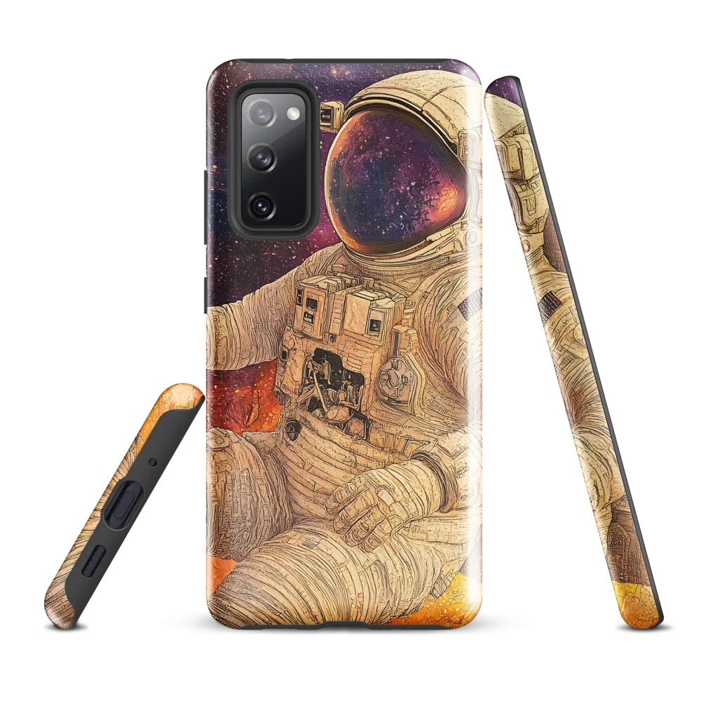 Nebular Mosaic — Seated Astronaut