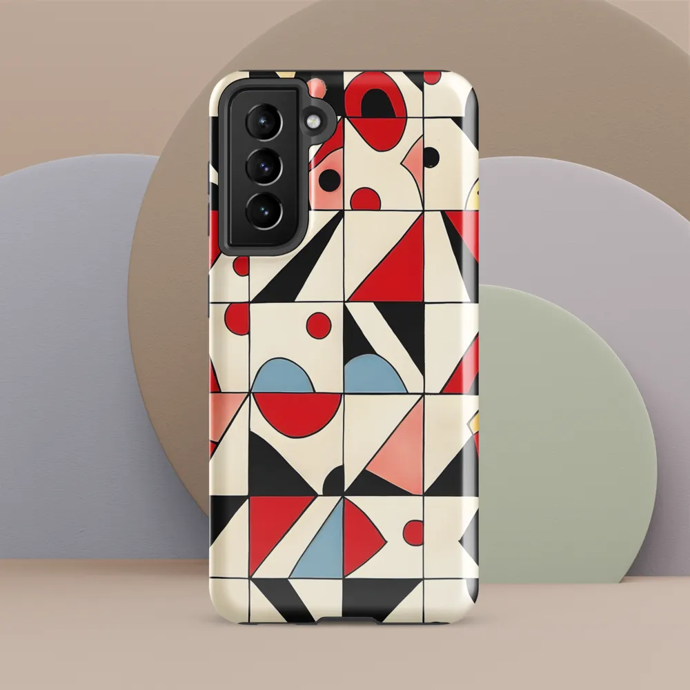 Dynamic Geometric Harmony | Phone Case |  S21 FE | Tough Case | Glossy