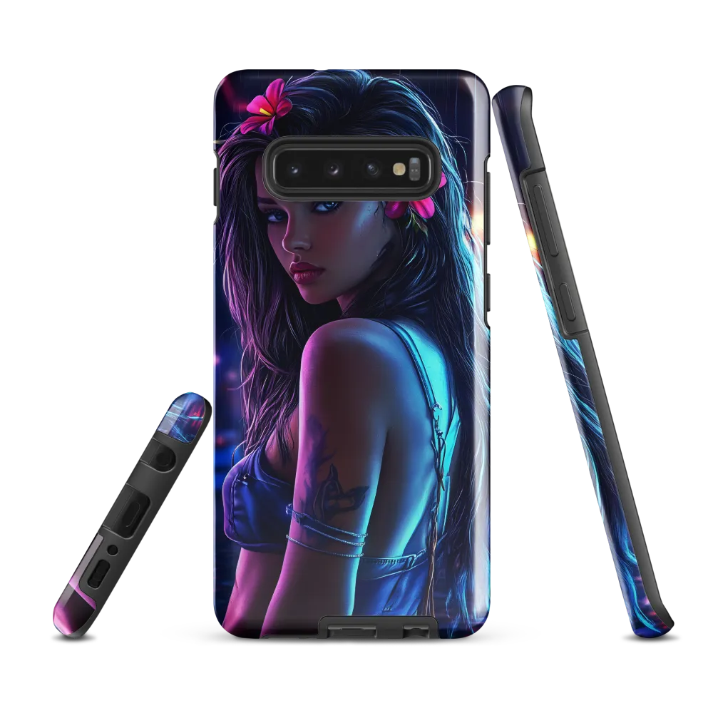 Neon Allure | Phone Case |  S10 Plus | Tough Case | Glossy