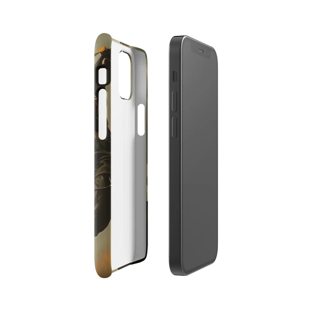 Ethereal Explorer: The Enigmatic Astronaut | Phone Case |  12 Mini | Snap Case | Glossy