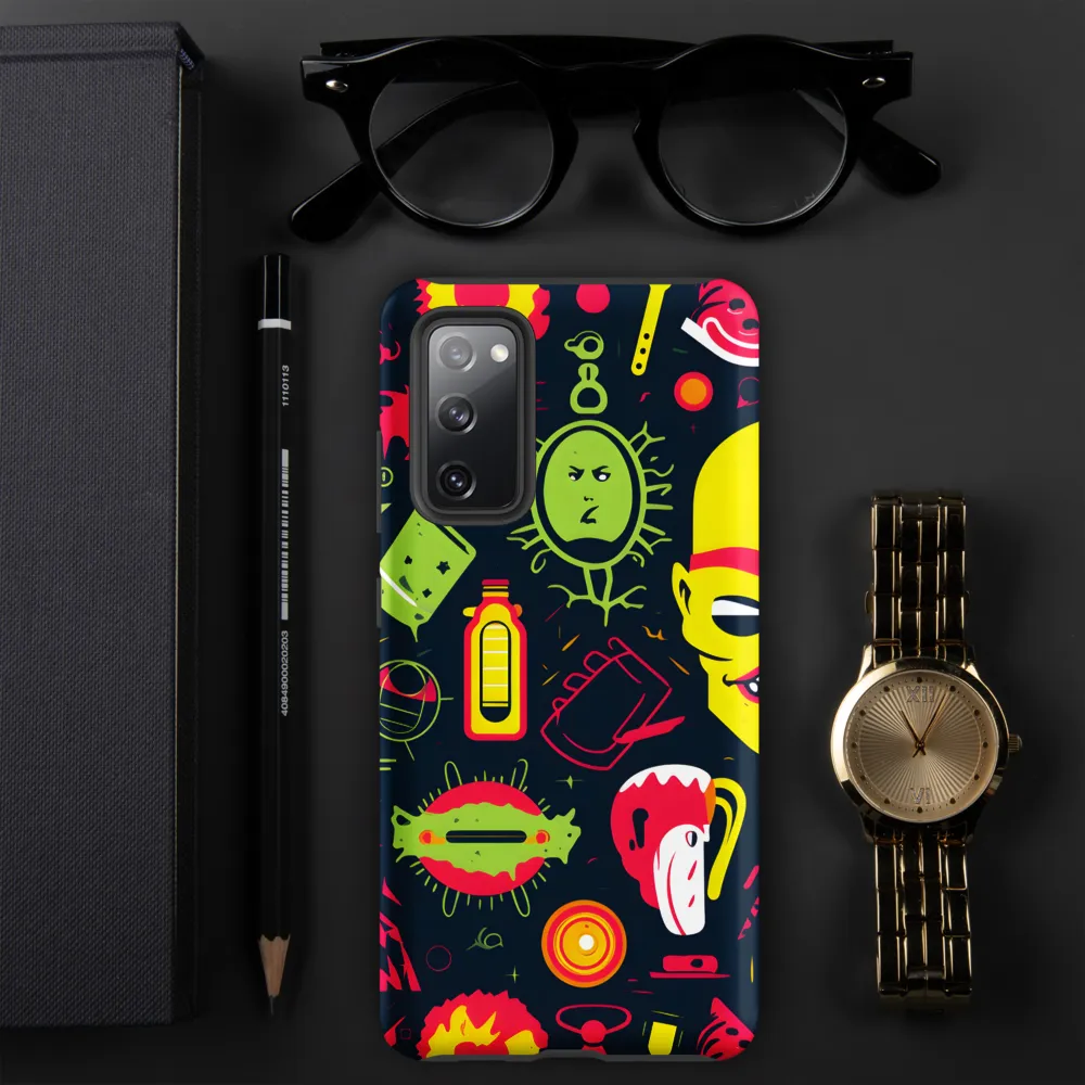 Neon Revelry: A Quirky Exploration of Modern Pop Art