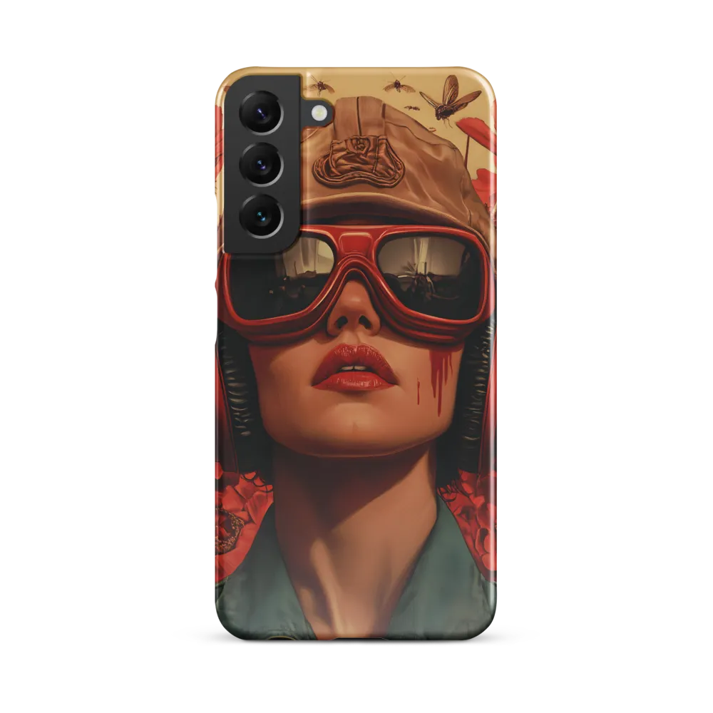 Defiant Portrait in a Floral Realm | Phone Case |  S22 Plus | Snap Case | Glossy