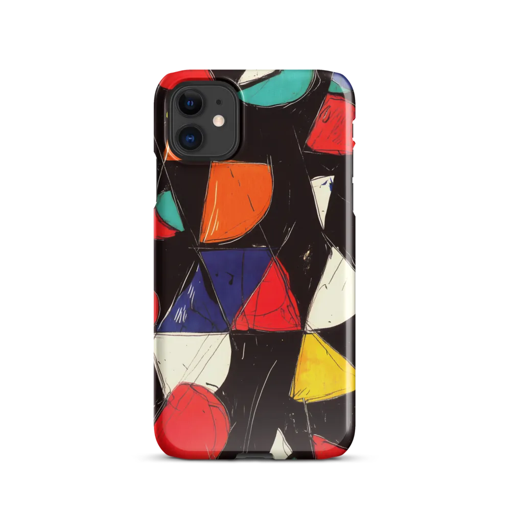 Vibrant Geometric Symphony | Phone Case |  11 | Snap Case | Glossy