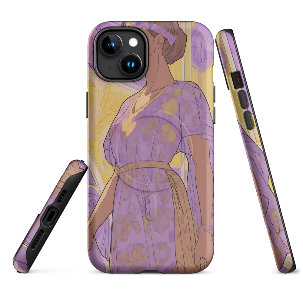 Elegance in Floral Harmony | Phone Case |  15 Plus | MagSafe® Tough Case | Matte