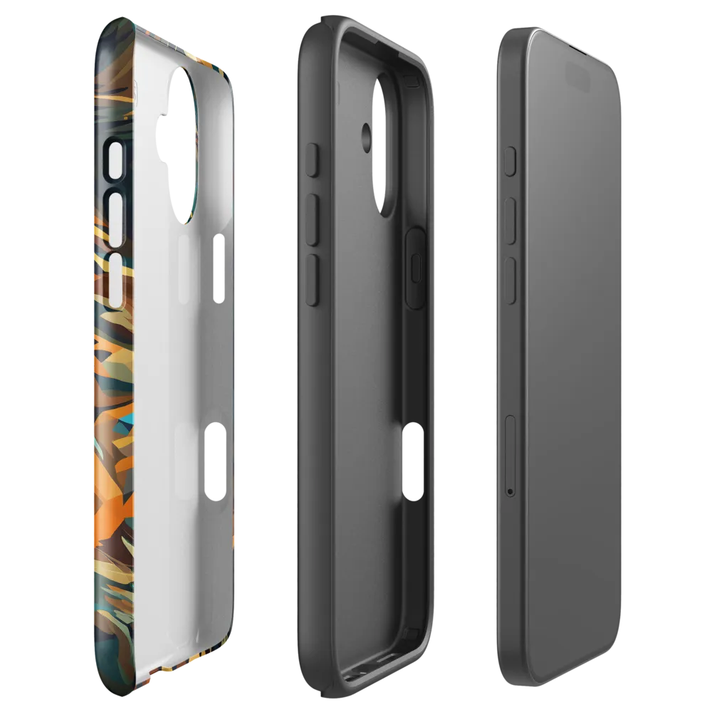 Wild Symphony: Abstract Tigers | Phone Case |  16 Plus | Tough Case | Glossy