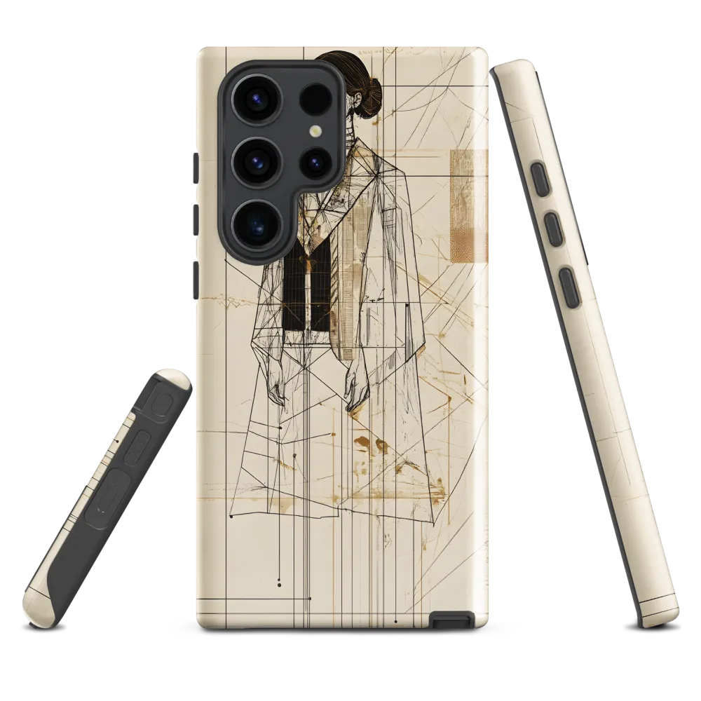 Elegance in Lines | Phone Case |  S23 Ultra | Tough Case | Glossy