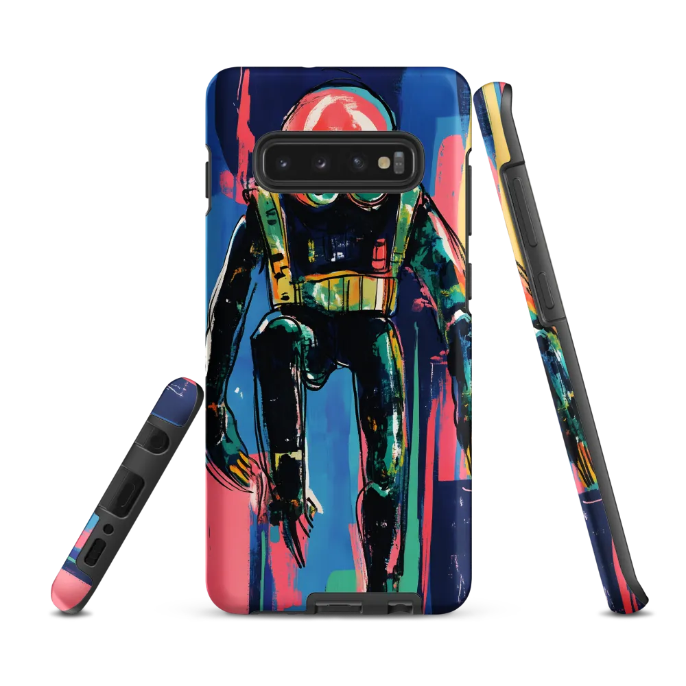 Diver in Vibrant Motion