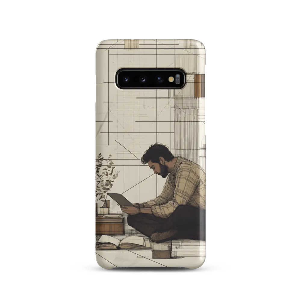 Quiet Reflections in Line | Phone Case |  S10 | Snap Case | Matte