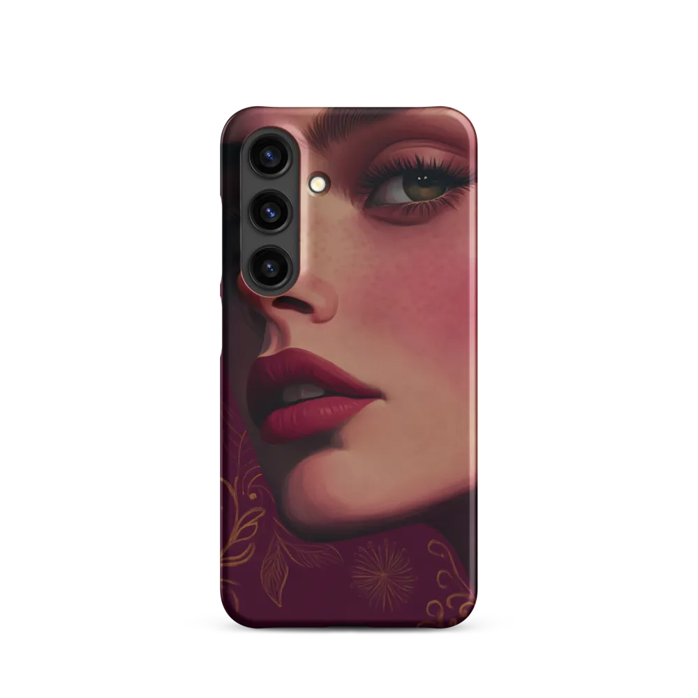 Ember Portrait with Golden Filigree