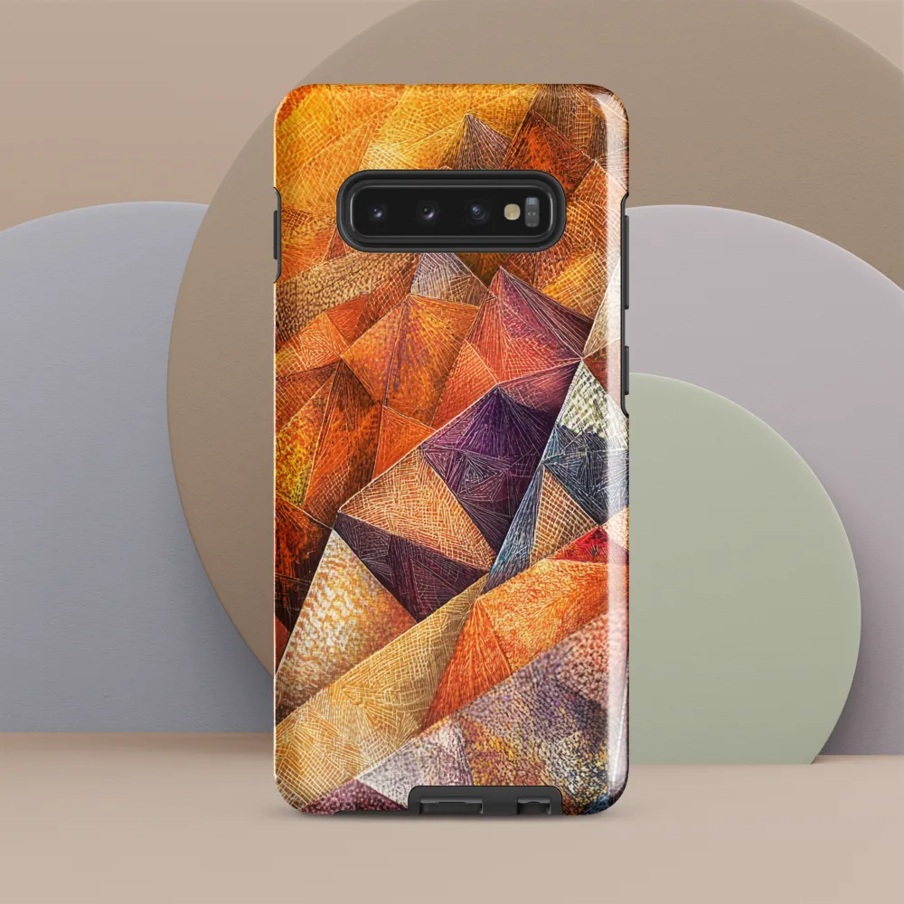 Geometric Warmth | Phone Case |  S10 Plus | Tough Case | Glossy