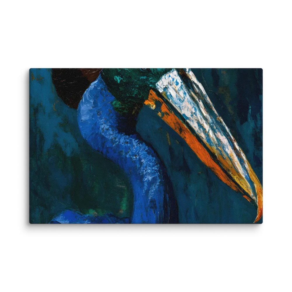 Majestic Absurdity: The Hat-Wearing Bird | Canvas | 12″×18″