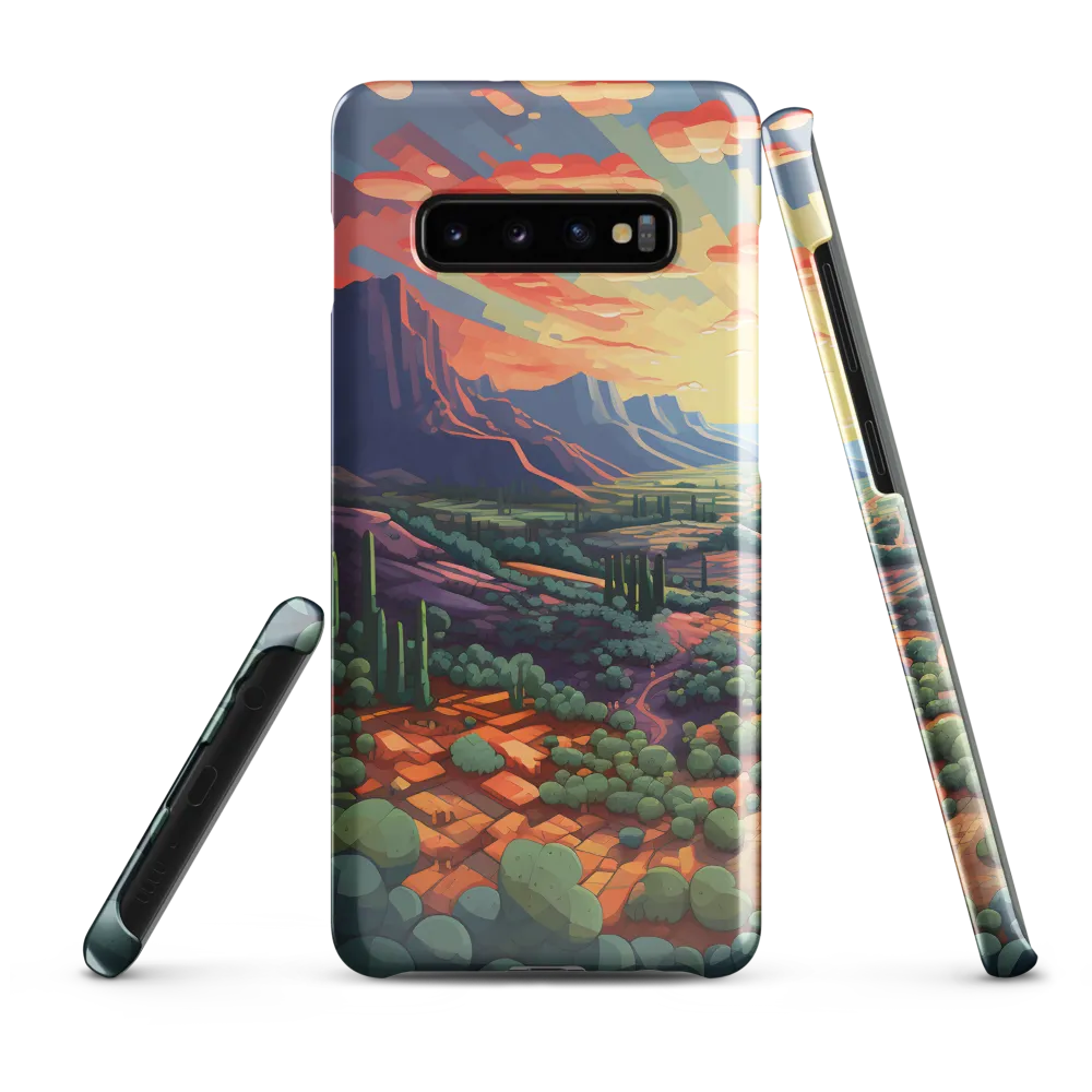 Desert Serenity at Dusk | Phone Case |  S10 Plus | Snap Case | Glossy