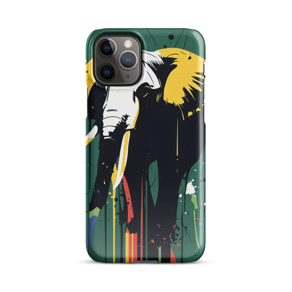Majestic Minimalism: The Colorful Elephant