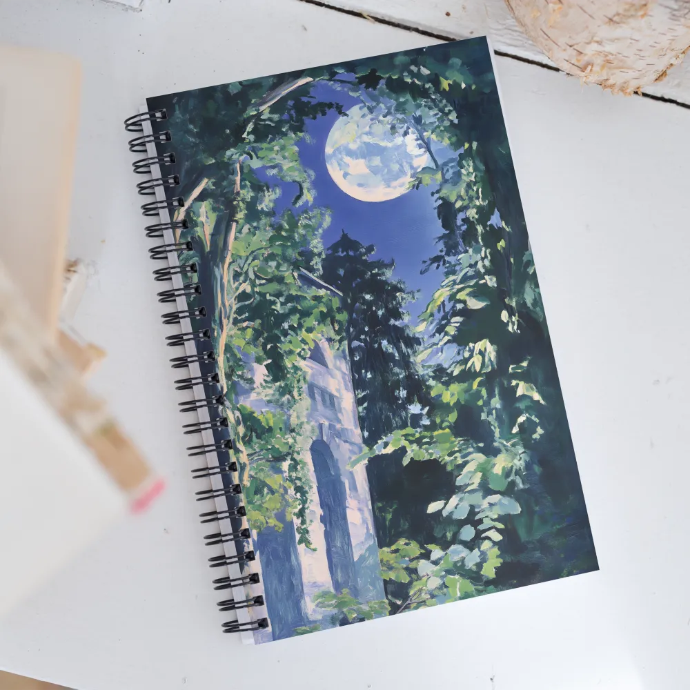 Moonlit Serenity | Spiral Notebook