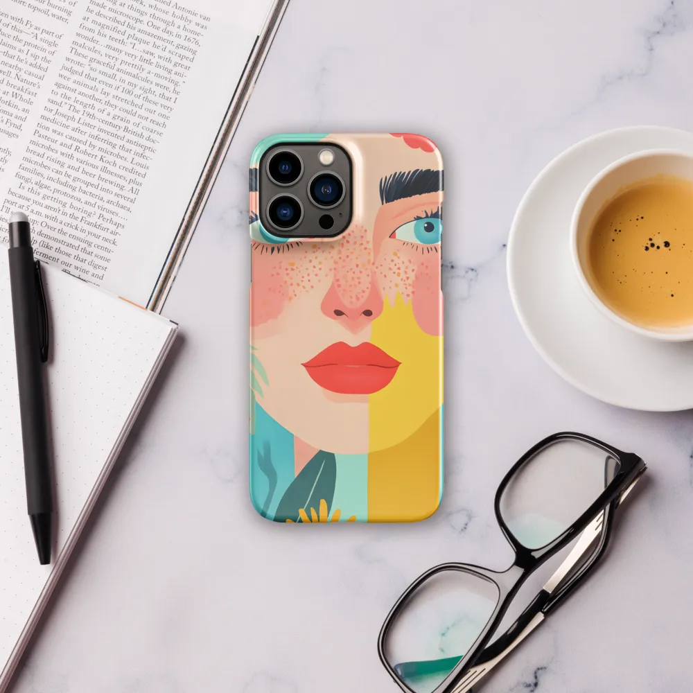 Floral Serenity: A Modern Portrait