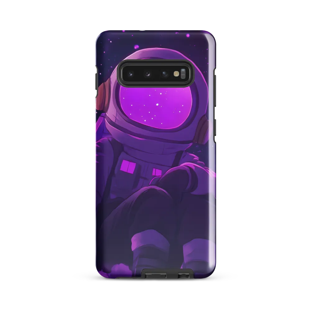 Contemplation in Cosmic Dreams | Phone Case |  S10 Plus | Tough Case | Glossy