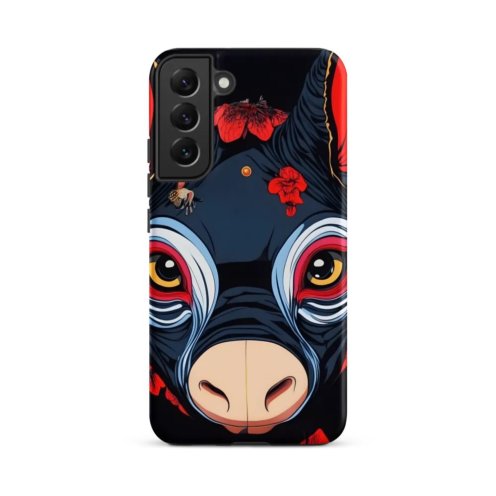 Mystical Bull with Floral Motifs