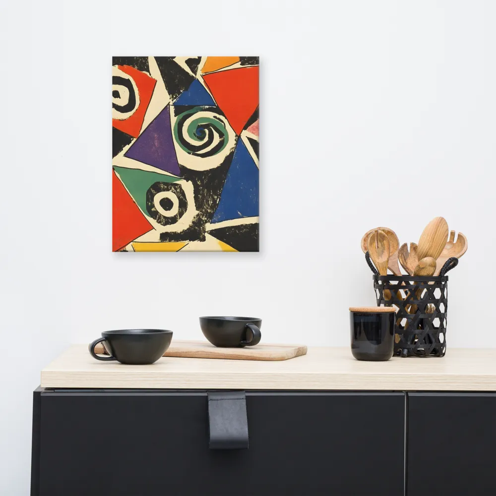 Dynamic Geometric Abstraction | Canvas | 12″×16″