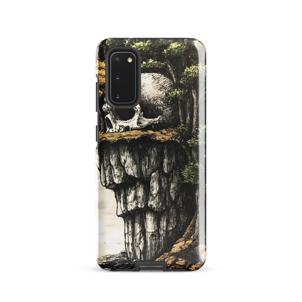 The Whispering Skull: A Surreal Encounter with Nature | Phone Case |  S20 | Tough Case | Glossy