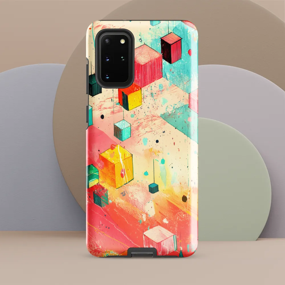 Suspended Cubes in Colorful Abstraction