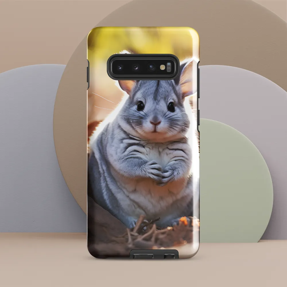 Gentle Whispers of Nature: The Chinchilla | Phone Case |  S10 Plus | Tough Case | Glossy