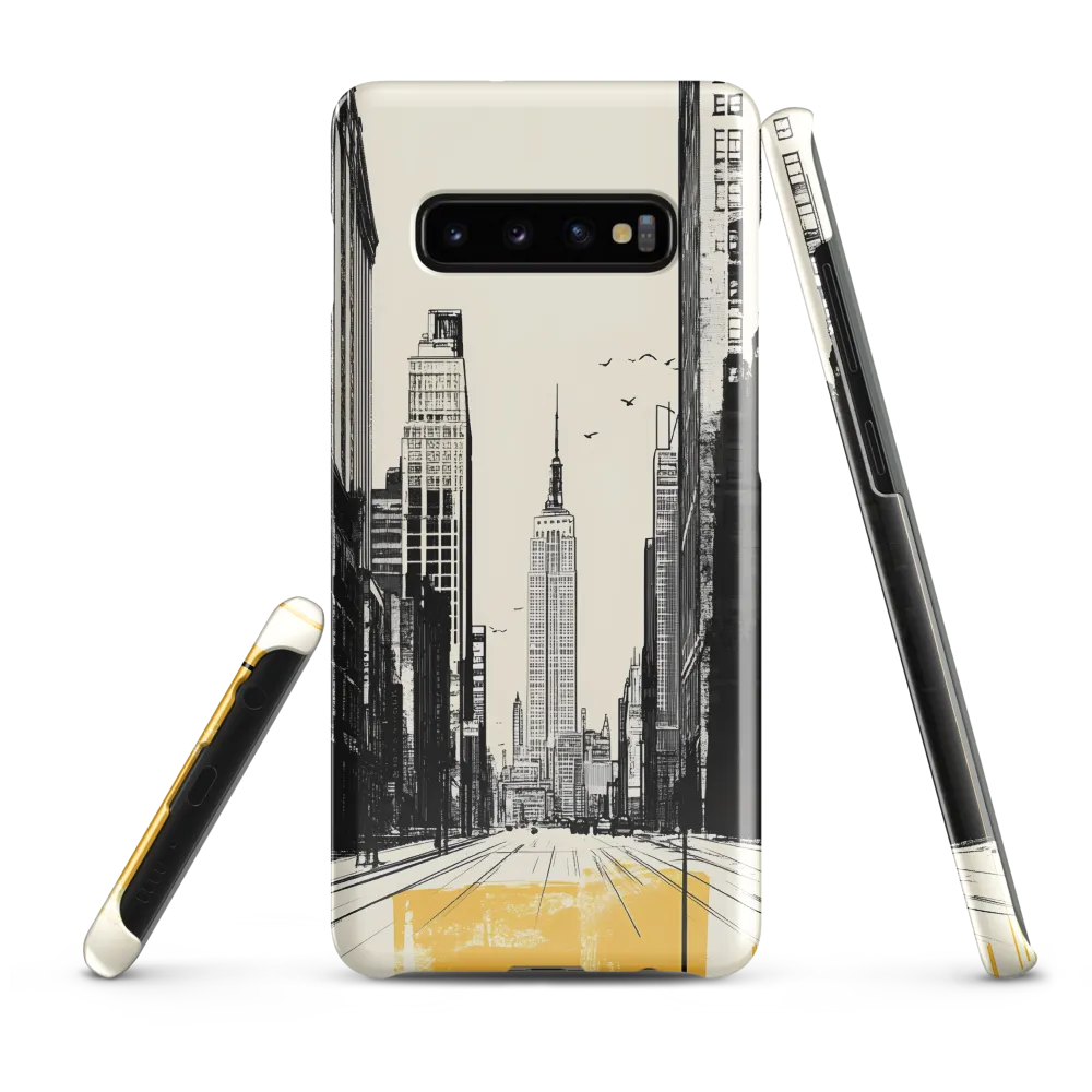 Urban Serenity: Empire State Reflection | Phone Case |  S10 Plus | Snap Case | Glossy