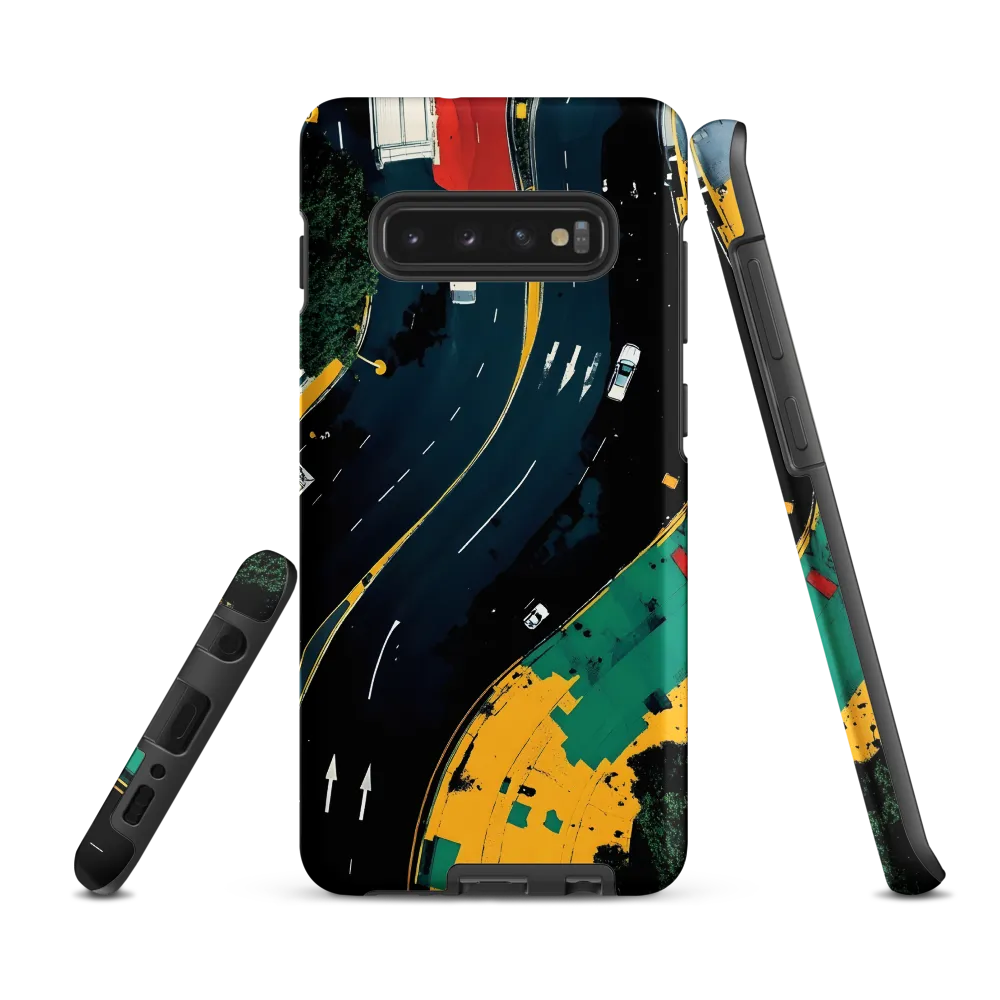 Urban Flow: Aerial Insights | Phone Case |  S10 Plus | Tough Case | Matte