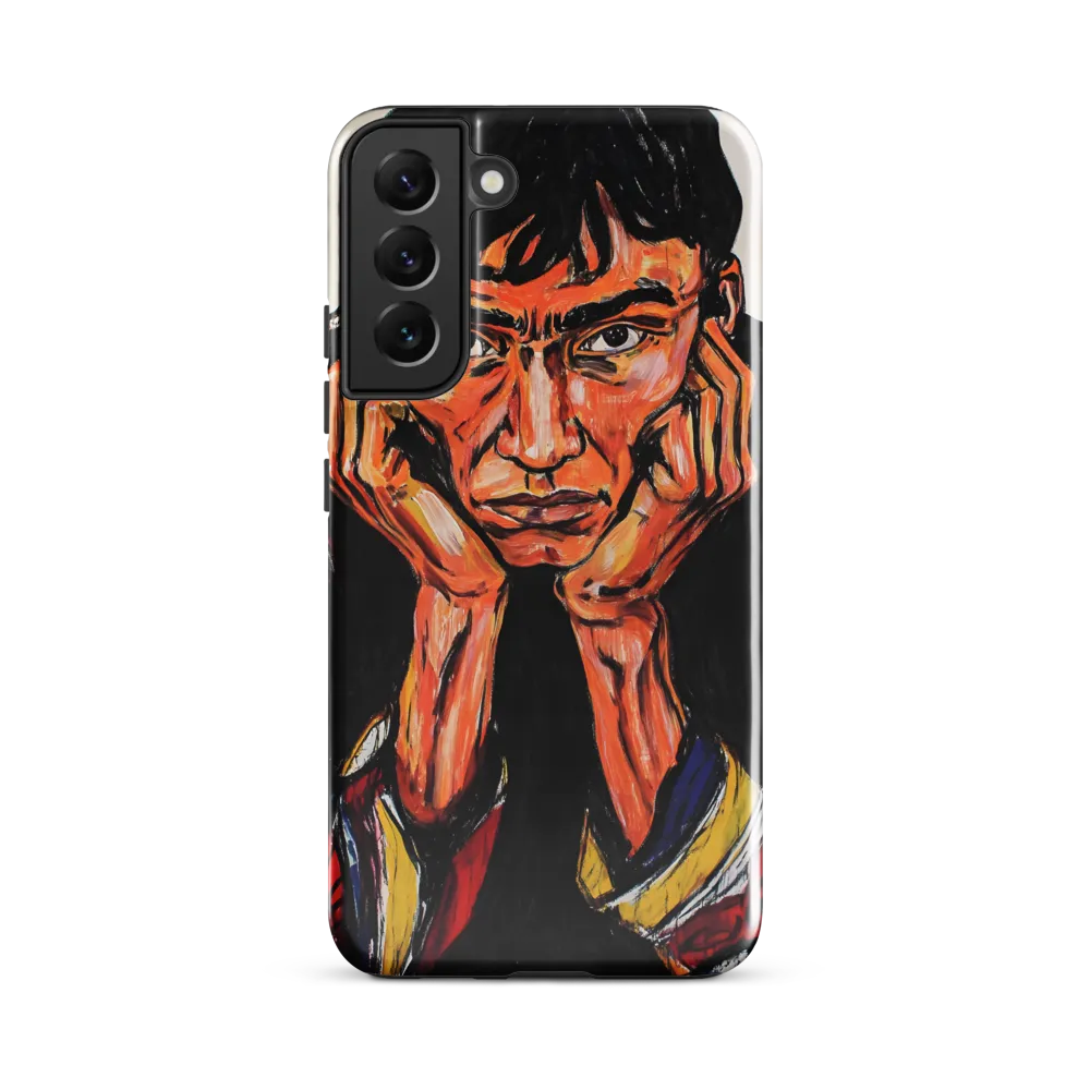 Contemplative Intensity: An Expressionist Portrait
