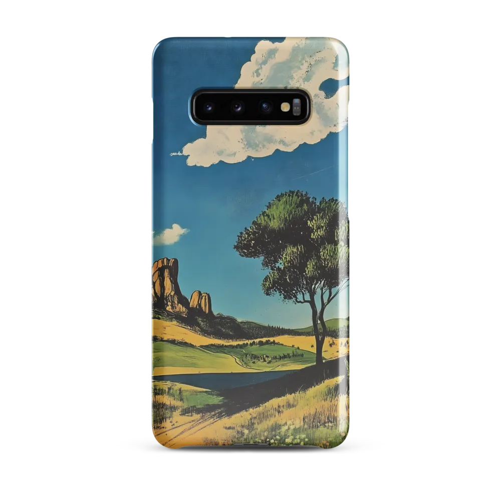 Serenity in Nature: A Realistic Landscape | Phone Case |  S10 Plus | Snap Case | Glossy