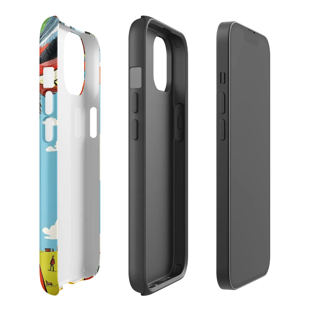 A Whimsical Encounter: The Owl-Human Fusion | Phone Case |  14 | Tough Case | Matte
