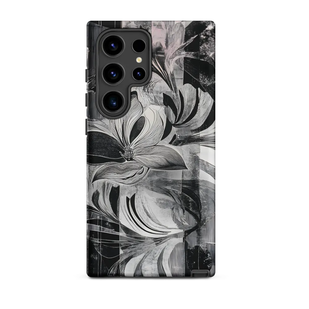 Floral Fusion in Monochrome
