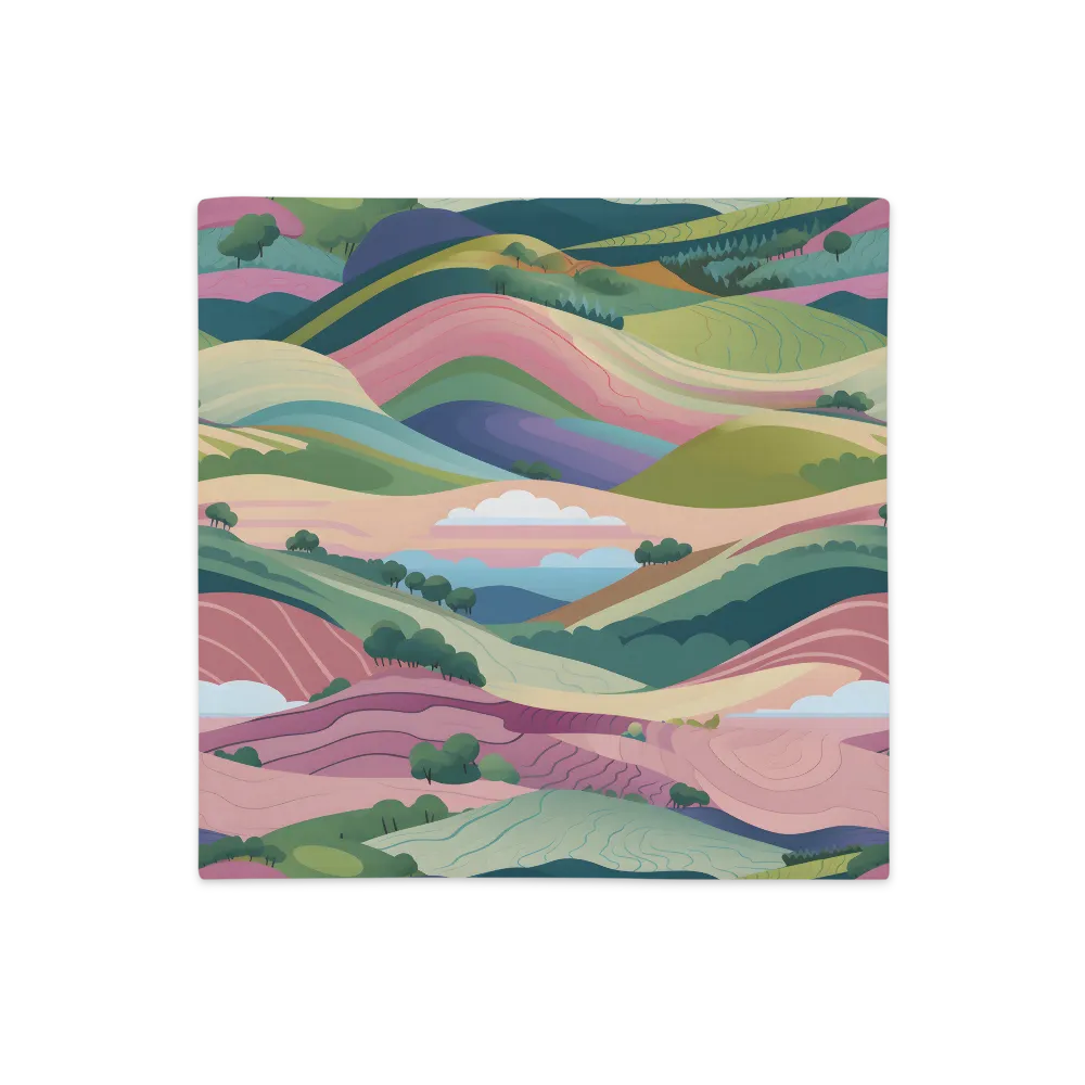 Harmonious Hills | Pillow Case | 18″×18″