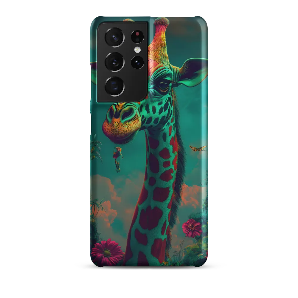 Whimsical Giraffe Among Blossoms | Phone Case |  S21 Ultra | Snap Case | Matte