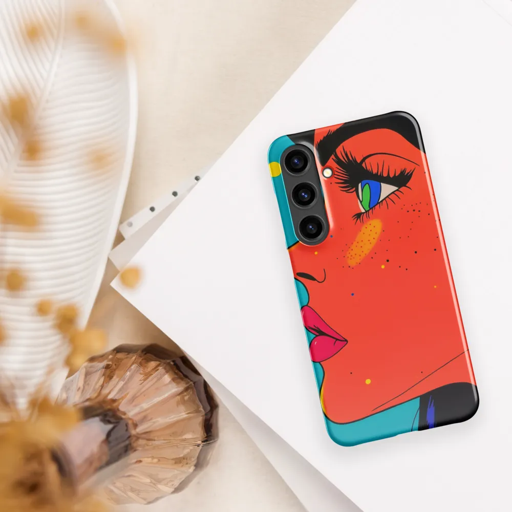 Vibrant Feminine Profile in Pop Art
