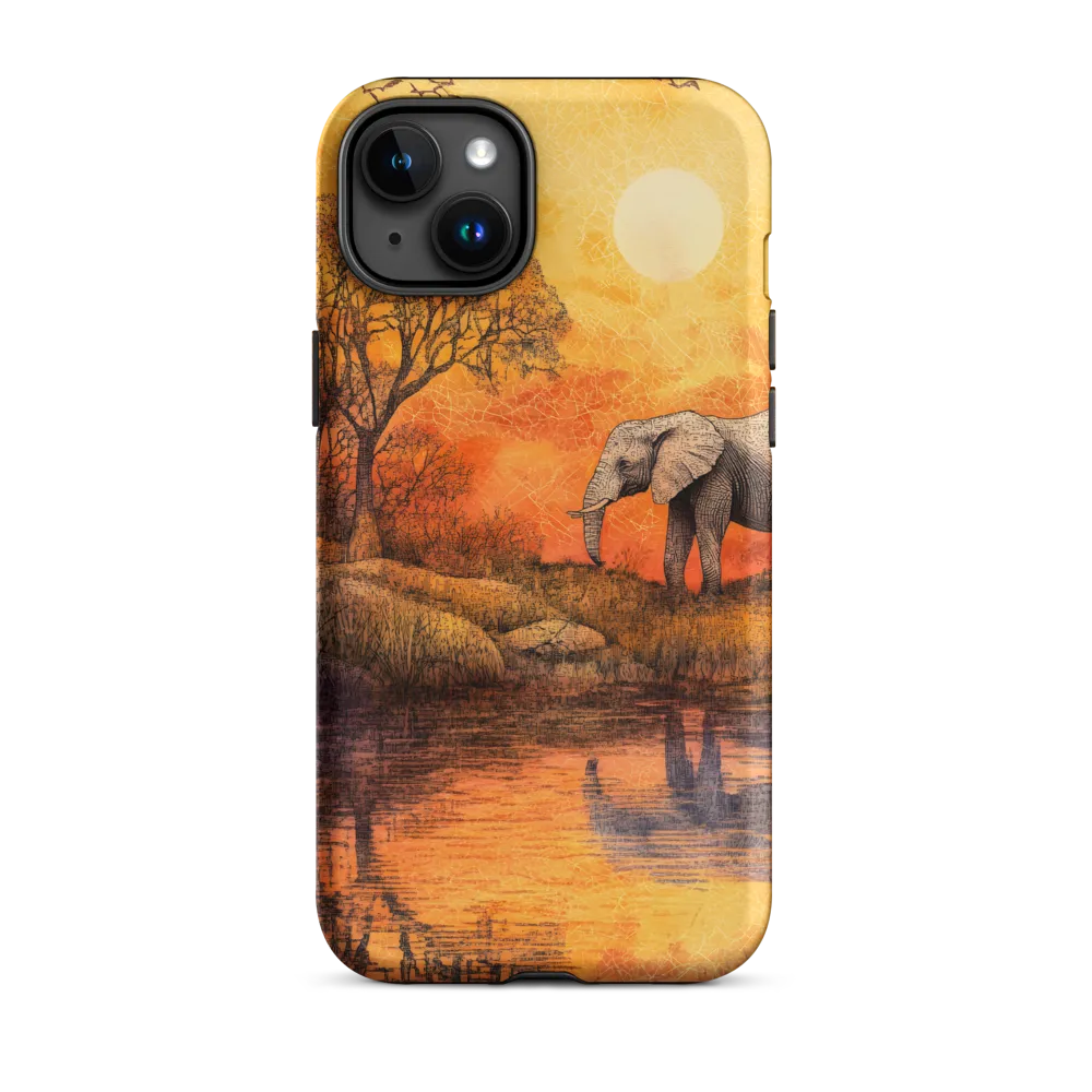 Elephant's Serenity at Dusk