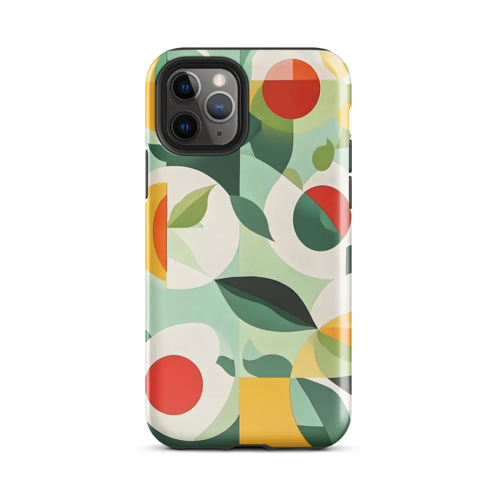 Harmony in Shapes: A Playful Abstract Design | Phone Case |  11 Pro | Tough Case | Glossy