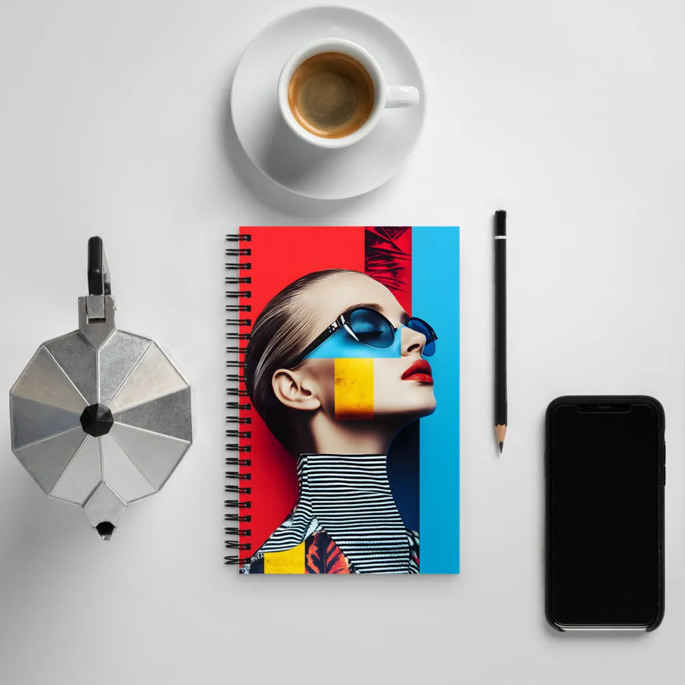 Vibrant Fusion of Fashion and Color | Spiral Notebook