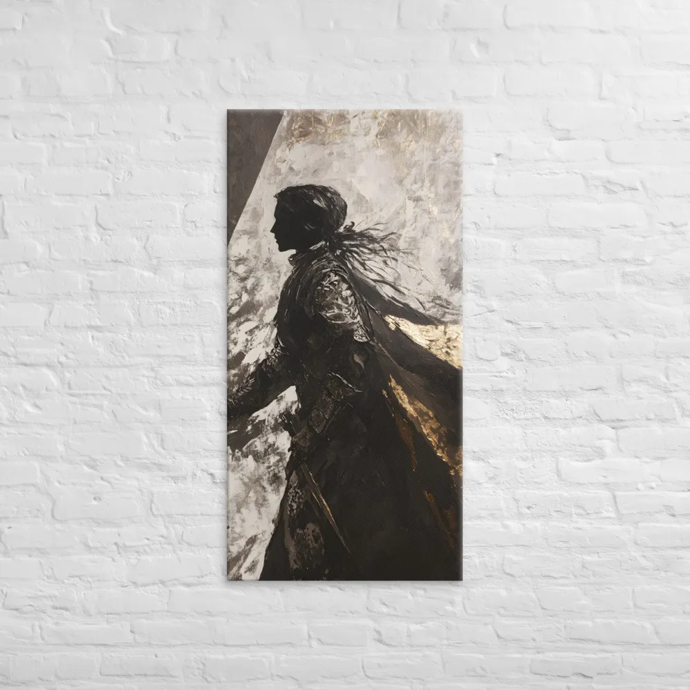 The Silhouette of Valor | Canvas | 24″×48″