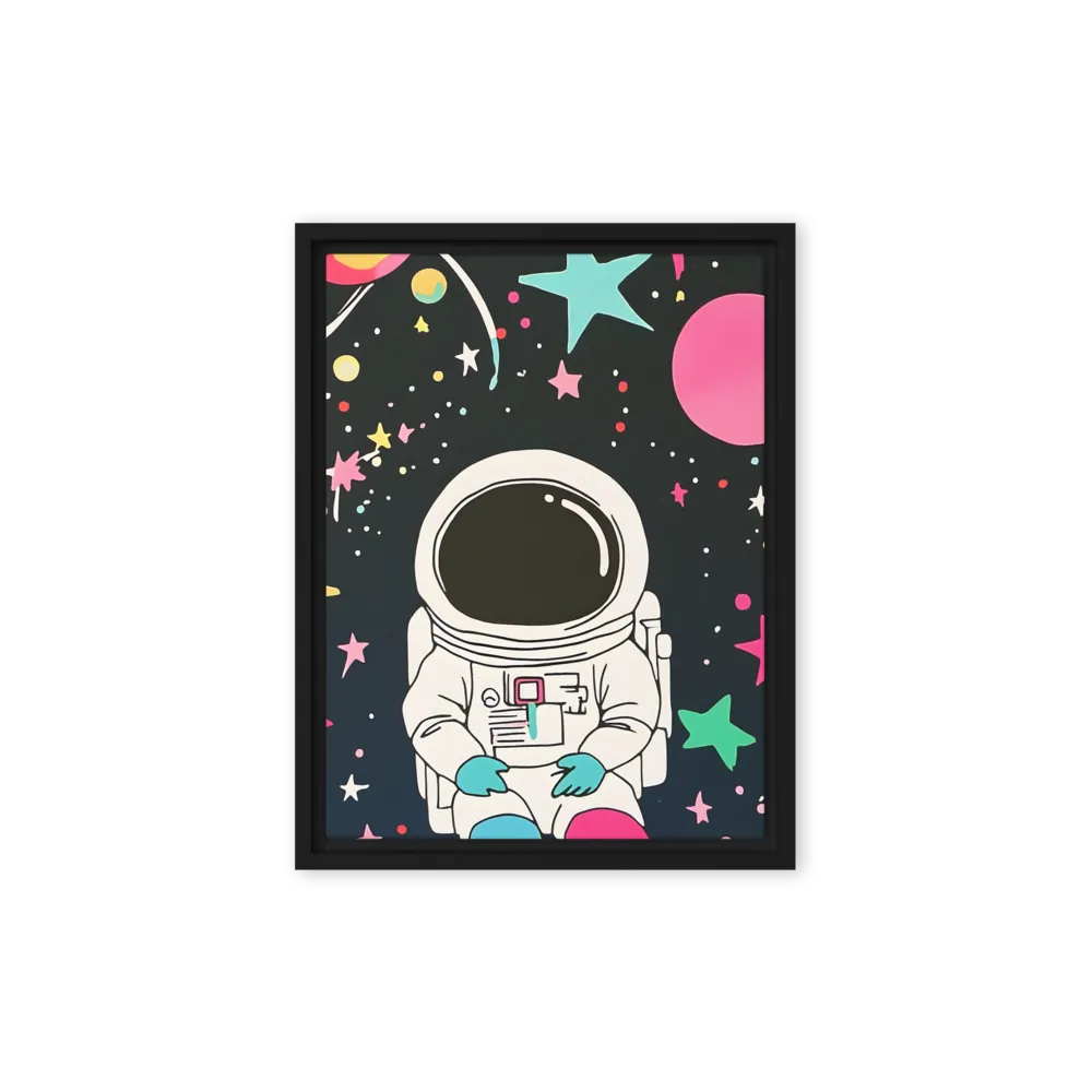 Cosmic Dreamer | Canvas with Black Frame | 9″×12″