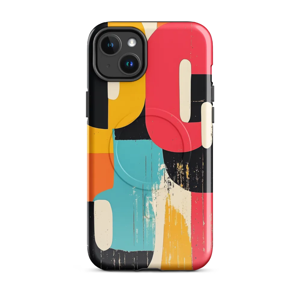 Colorful Curves: Numbers in Harmony | Phone Case |  14 Plus | MagSafe® Tough Case | Glossy