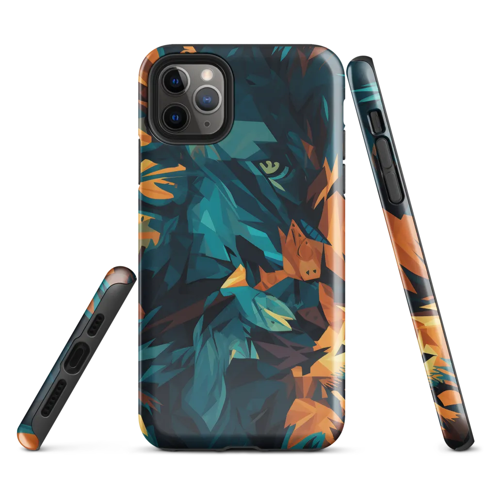 Wild Fusion: The Abstract Wolf | Phone Case |  11 Pro Max | Tough Case | Glossy