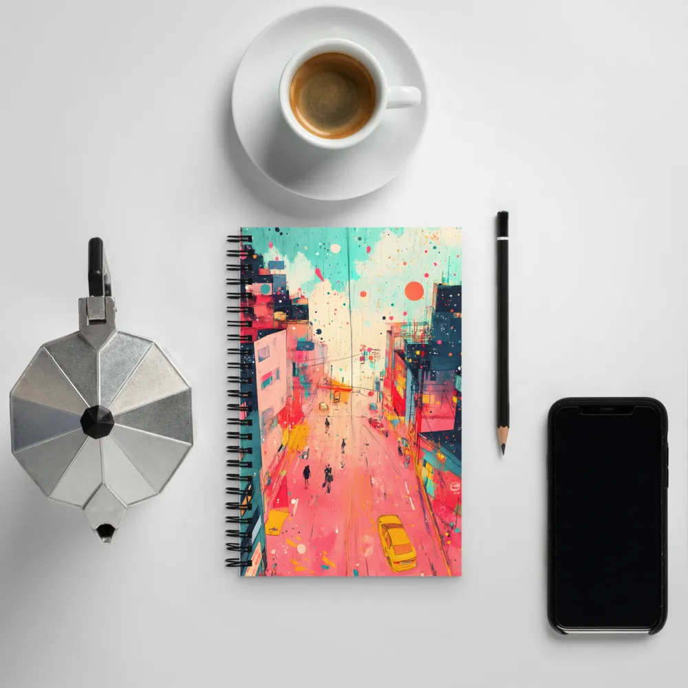 Vibrant City Life | Spiral Notebook