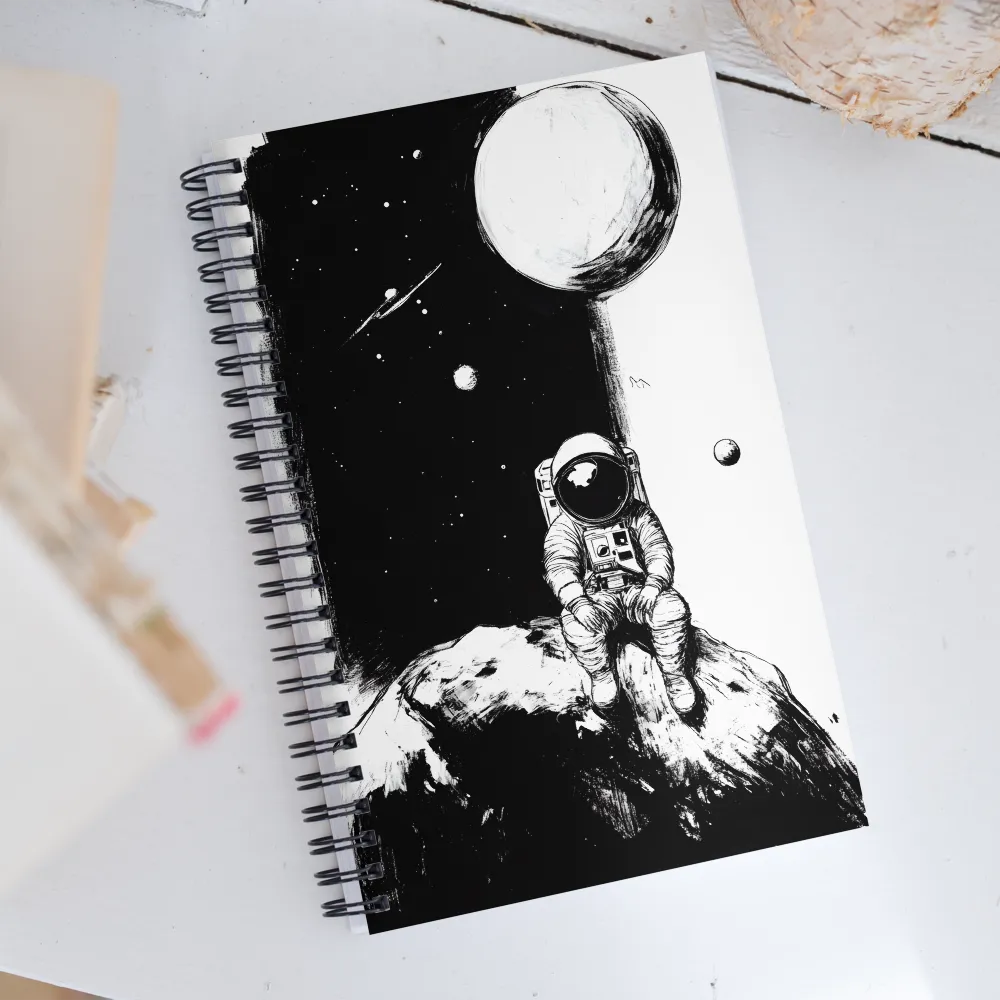 Solitude in the Cosmos | Spiral Notebook