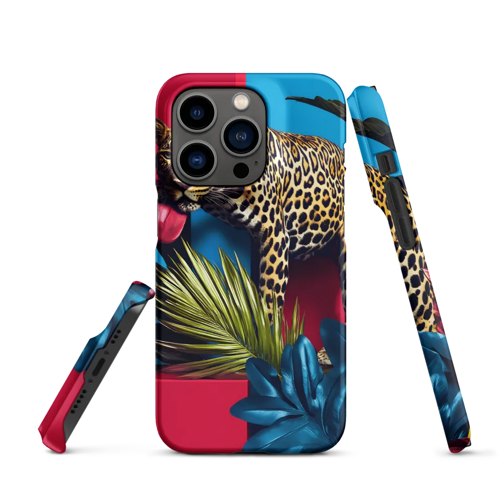 Playful Leopard in Vibrant Paradise