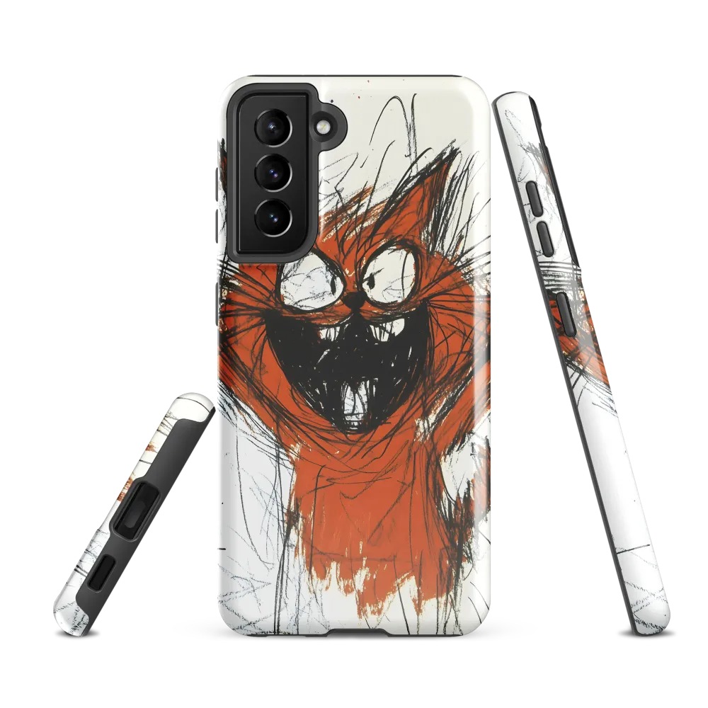 Joyful Cat Creation | Phone Case |  S21 FE | Tough Case | Glossy